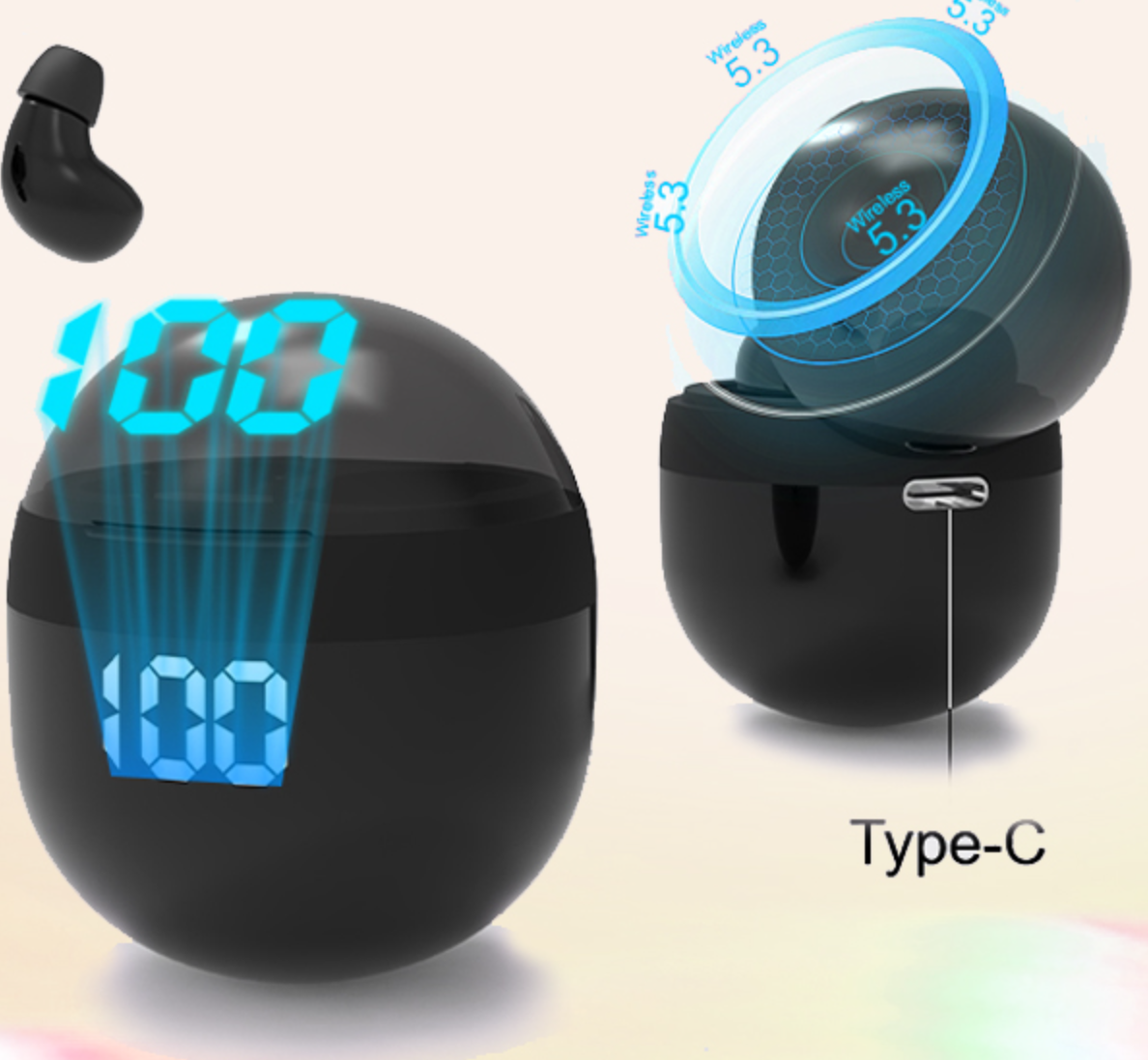 Mini Invisible Wireless Earbuds for Sleep, Bluetooth Discreet Design Xmenha